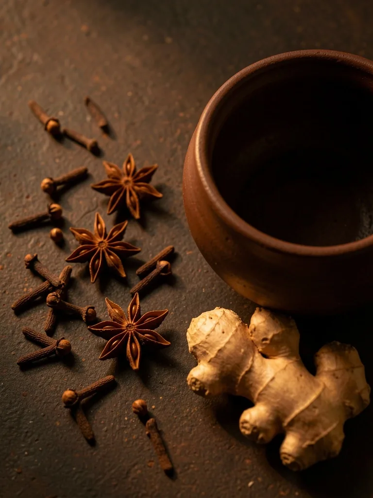 Natural wellness ingredients on a desk